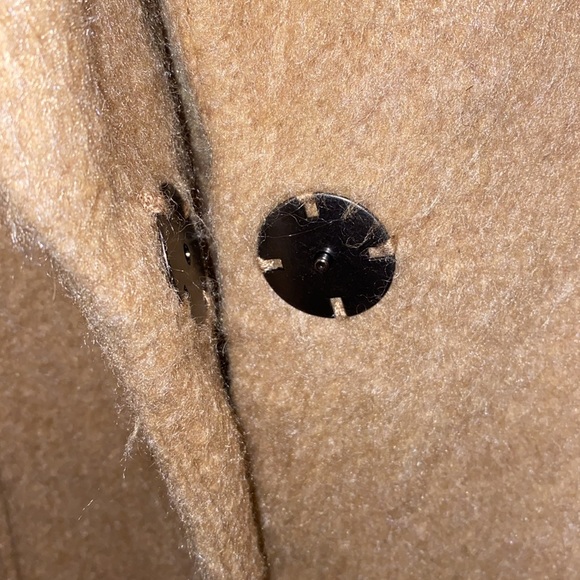 Topshop Size 6 Tan Teddy Jacket with Oversized Fit and Wide Lapels - Picture 7 of 16